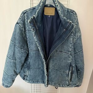 Denim quilted jacket from American Eagle